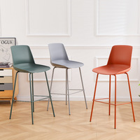 Tabouret de bar moderne populaire anti-rayures en stock avec couleur personnalisable pour petits espaces commerciaux, hôtels et salles à manger