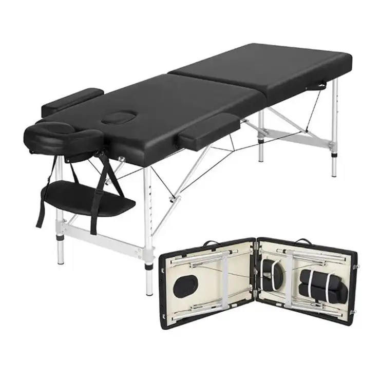 Cama de masaje corporal plegable portátil de alta calidad Camilla de relajación de salón de SPA médico barato para uso de SPA y salón
