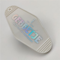 Llavero Retro de Alta Calidad para Motel, Etiqueta de Llave de Motel Personalizada, Diseño Personalizado, Impresión a Doble Cara, Llavero para Hotel