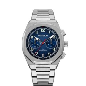 Reloj de Cuarzo Analógico para Hombre de Alta Calidad, Cristal de Zafiro, Resistente al Agua 5ATM, Movimiento Japonés, Correa de Acero Inoxidable Personalizada, Lujoso - Product Image 2