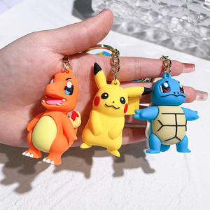 Llavero de Goma 3D de Anime Pokémon, Colgante de PVC de Dibujos Animados, Pikachu, Gengar, Charmander, Eevee, Llavero de Silicona Pokémon - Product Image 3