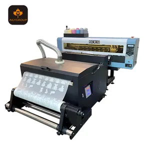 Impresora A1 DTF 60cm 24 pulgadas 2 uds I3200 XP600 cabezales de impresión con agitador de polvo impresora de rollo a rollo