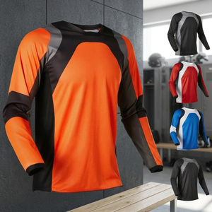 Camiseta de Motociclismo para Hombre, Manga Larga, Transpirable, de Secado Rápido, Absorbe el Sudor, Ropa Deportiva de Motocross, Entrenamiento para Adultos - Product Image 3