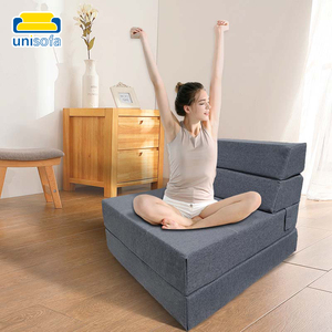 Sur-matelas Unisofa en mousse à mémoire de forme pliable 3 en 1 confortable pour adultes <span class=keywords><strong>prix</strong></span> d'usine bon marché <span class=keywords><strong>canapé</strong></span>-lit pliant - Product Image 1