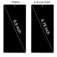Untuk Galaxy S22 Ultra 5G Layar LCD Super OLED Asli Perakitan Lengkap dengan Bingkai