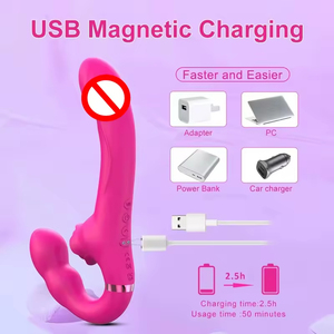 Vibrateur pour adultes de couleur rose rouge premium avec plusieurs modes de vibration, étanche, télécommande - Product Image 2