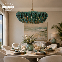 Luminaire suspendu en fer LED de style contemporain pour la décoration résidentielle, idéal pour la villa, la salle à manger, le salon, la chambre à coucher