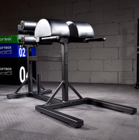 Banc d'extension dorsal pliable en acier allié – Durable et réglable pour l'entraînement de force à domicile, en intérieur, pour la gym, chaise romaine