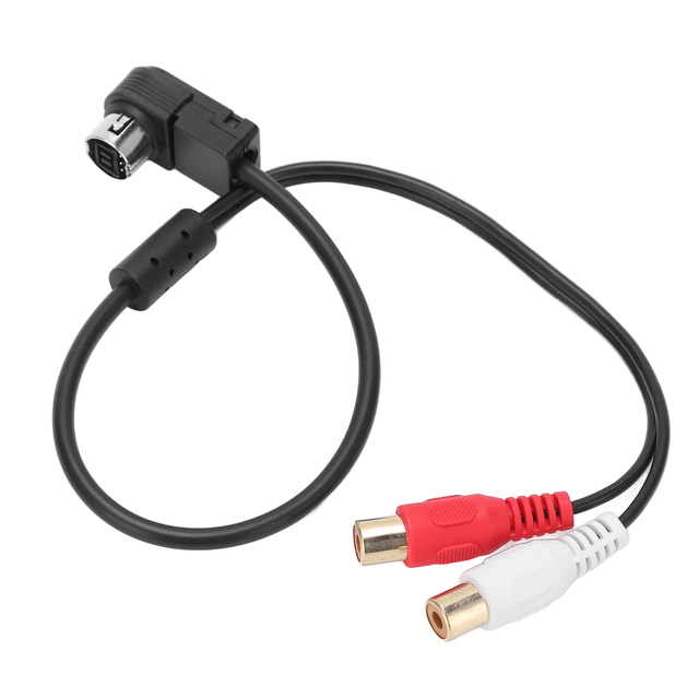 Car Radio AUX in RCA Audio Cable Adapter Replacement for Alpine KCA121B Ainet Player 9887 105 117 9855