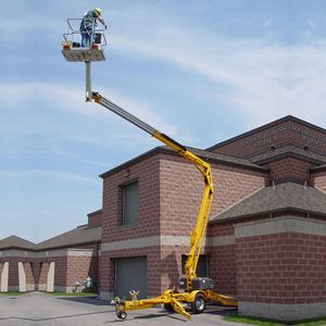 KCCL CE ISO Commande hydraulique 25m Hauteur de réglage élevée Plate-forme élévatrice télescopique montée sur remorque Nacelle élévatrice - Product Image 3