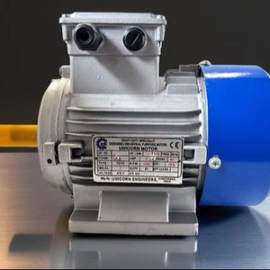 Motor de inducción eléctrico industrial trifásico de 1 hp, 1440 rpm, montado sobre base, de alta resistencia y alto rendimiento para uso en maquinaria. - Product Image 1