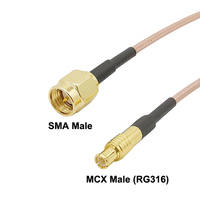 Câble coaxial RG316 MCX mâle vers SMA femelle mâle connecteur de câble coaxial d'antenne