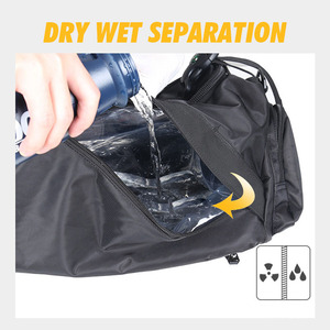 Mochila Deportiva Negra Personalizada para Hombre, Impermeable, para Fin de Semana, Baloncesto, Fútbol, Gimnasio, Antirrobo, Viajes - Product Image 3