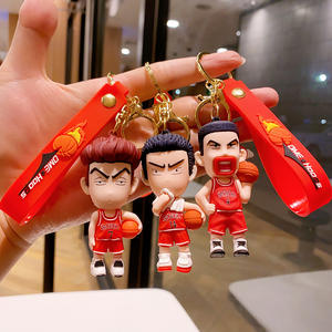 Llavero de PVC de Baloncesto Creative Slam Dunk Master, Colgante para Coche/Bolso con Diseño de Sakuragi Flower <span class=keywords><strong>Path</strong></span>, Pequeño Regalo de Plástico - Product Image 2