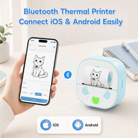 Mini Imprimante d'Étiquettes Thermiques Sans Encre Portable pour Vêtements de Bébé, Organisation du Rangement des Jouets et Impression d'Autocollants
