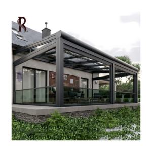 Rising Custom Modern Glass Houses para Villa Jardín al aire libre Casas de vidrio Modern Prefab House Free Standing Retractable Sunroom - Product Image 4
