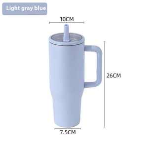 Nouvelle tasse de voyage isotherme sous vide anti-fuite de 30 oz et 40 oz avec poignée et couvercle pour le camping, modèle 2025 - Product Image 3