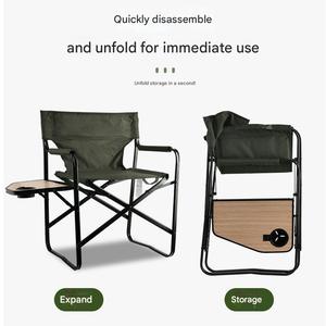 Sillas Plegables Metálicas Modernas y Portátiles con Tablas de Apoyo, Estilo <span class=keywords><strong>Luna</strong></span>, para Uso en Exteriores, Reclinables - Product Image 4