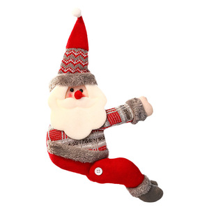 Support de rideau en forme de bonhomme de neige Magpie, ornements décoratifs de Noël pour fenêtre, décoration de maison pour les fêtes - Product Image 5