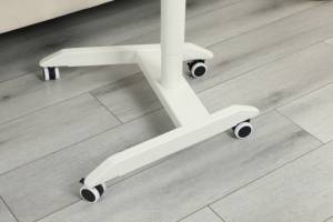 ADA Furniture Minimalism Gas Spring Movable <strong>Computer</strong> <strong>Table</strong> With Four Locked <strong>Wheels</strong> for Home and Office Use - Product Image 2
