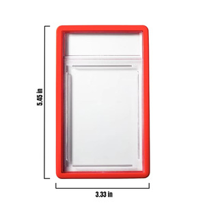 Porte-cartes de classement clair de haute qualité pare-chocs de <span class=keywords><strong>dalle</strong></span> horizontaux à ultrasons pour cartes à jouer étuis de <span class=keywords><strong>dalle</strong></span> de protection - Product Image 4