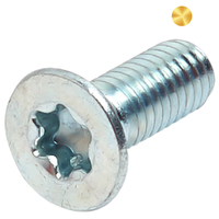 M2 M2.5 M3 M4 6-32 ISO14581 / DIN 7991 Bleu blanc de zinc Torx-À Six Pans Creux Fraisée Vis À Tête Cylindrique