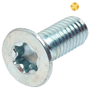 M2 M2.5 M3 M4 6-32 ISO14581 / DIN 7991 Bleu blanc de zinc <span class=keywords><strong>Torx</strong></span>-À Six Pans Creux Fraisée Vis À Tête Cylindrique - Product Image 4