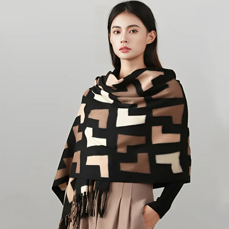 New Style Cashmere Knitted Wrap Shawl Extra Large Scarf Stole maxi bufanda cachmira