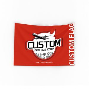 ธงโฆษณาภายนอกอาคาร ขายส่ง ผ้าโพลีเอสเตอร์ 150D พิมพ์โลโก้ตามสั่ง ขนาด 3*5 ฟุต ธงสั่งทำพิเศษ - Product Image 3