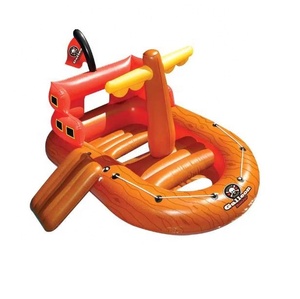 Inflatable Pirate Ship <strong>Pool</strong> Float <strong>PVC</strong> Water Play Toy <strong>Swimming</strong> <strong>Pool</strong> Floating for Kids - Product Image 1