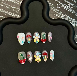 Soldes Exceptionnelles : Faux Ongles Faits Main à Coller avec Colle – Ongles de <span class=keywords><strong>Luxe</strong></span> pour Filles, Vente en Gros, Remise sur Quantité, Nail Art Personnalisé - Product Image 5