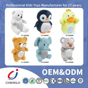 Chengji <span class=keywords><strong>jouet</strong></span> à piles éléphant Projection lavable sommeil respiration veilleuse bébé Machine apaisante avec peluche - Product Image 6