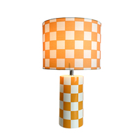 Lampe de table en céramique de style simple avec abat-jour en tissu, décoration d'intérieur, lampe de lecture pour bureau, salon, chambre à coucher