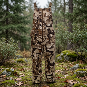 Waders de chasse d'hiver coupe-vent pour hommes, imprimé camouflage, isolés 1600, respirants, avec bottes intégrées, blancs, hauteur poitrine, imperméables - Product Image 3