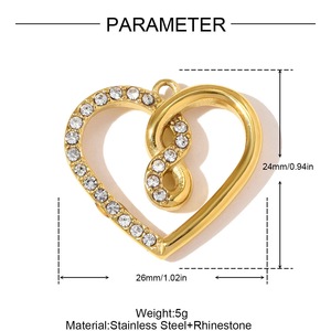 P65 Nuevo y en Oferta, Dijes <span class=keywords><strong>de</strong></span> Acero Inoxidable Chapados en Oro <span class=keywords><strong>de</strong></span> 18K con Diseño <span class=keywords><strong>de</strong></span> Concha, Estrella <span class=keywords><strong>de</strong></span> Mar y Corazón Vintage, Colgantes <span class=keywords><strong>de</strong></span> Animales Marinos con Circonita para DIY - Product Image 5