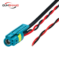 Câble de communication RF Fakra+2, faisceau d'alimentation vidéo, coaxial en cuivre 500 mm, universel, type Z