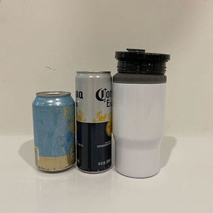 Nouveau support isotherme 4-en-1 à double paroi incurvé pour bouteilles de bière de 14 oz, refroidisseur de canettes en acier inoxydable avec 2 couvercles - Product Image 3