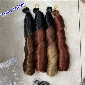 Vente en Gros Cheveux Bouclés Soie à la Française 12 Pouces 14 Pouces 24 Pouces 150 g/pièce Tresses Bouclées en Spirale Ondulation Lâche Cheveux au Crochet en Fibre Kanekalon - Product Image 6