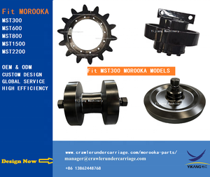 MST800ดัมพ์ยางแทร็กตีนตะขาบอะไหล่ช่วงล่างรถดัมพ์ตีนตะขาบรถดัมพ์ขุดเฟืองไอเลอร์ด้านหน้า - Product Image 4