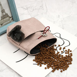 Çok fonksiyonlu ödül çantası köpek evcil hayvan atıştırmalığı kılıfı deri eğitim için köpek kaka torbası tutucu - Product Image 3