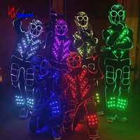 LED-Licht Kostum Attractive Robot Performance Wear pour les filles Taille unique Robe de soutien-gorge pour la scène ou la fête