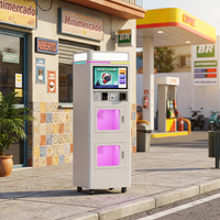 Machine de nettoyage de casques de moto à double compartiment avec désinfection UVC, atomisation, séchage, gestion des nuages et options de paiement multiples