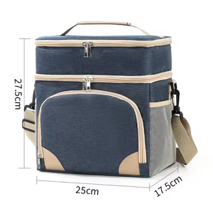 Sac isotherme double couche grande capacité personnalisable pour extérieur avec bandoulière - Product Image 5