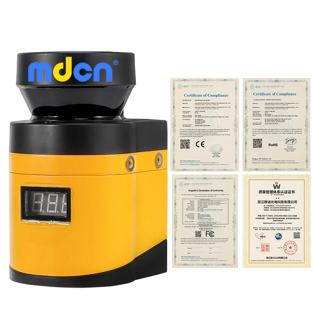 MDCN High Precision Industrial Lidar Sensor 3D Safety Distance Protection AGV Obstacle Avoidance Light Sensor with Sensing Area
