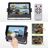 Moniteur de voiture numérique LCD IPS 7 pouces OEM/ODM pour surveillance des angles morts avec télécommande pour camion