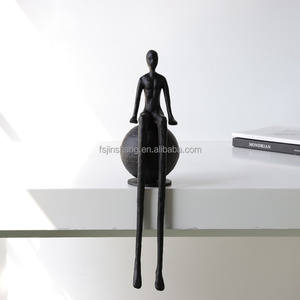 JINS <span class=keywords><strong>Simple</strong></span> Abstracto Piernas Largas Escultura Piso Ornamento Figura para Hotel Vestíbulo Entrada Tienda Ventas Oficina Decoración de Bienvenida - Product Image 5