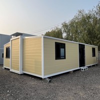 Maison conteneur préfabriquée extensible prête à l'emploi, type Granny Flat, 20FT 30FT 40FT, mobile, à double aile pliable, mini-maison