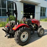 Tracteur agricole à quatre roues motrices à empattement court de 50 ch, moteur diesel Laidong Euro V avec barre de sécurité