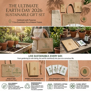 Juego de Regalo Corporativo Navideño Ecológico Personalizado FUXI - Bolsa de Lona Promocional Empresarial con Transferencia Térmica - Product Image 3