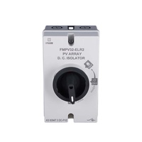 EBASEE BXPV-ELR2 1000V 32A 4P/2P Interrupteur de déconnexion photovoltaïque IP66 étanche certifié CE pour systèmes solaires photovoltaïques Montage sur rail DIN